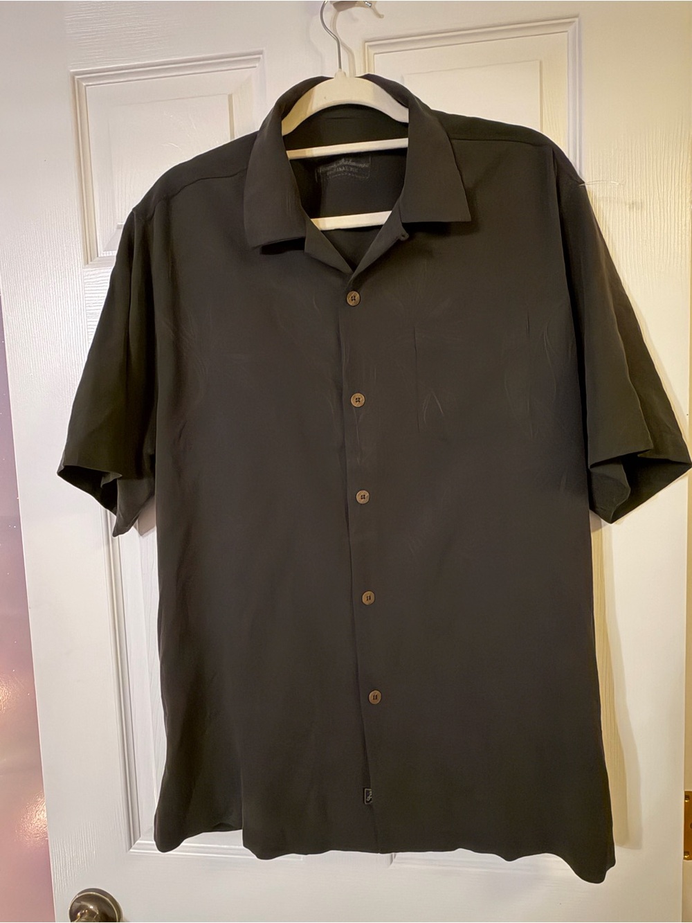 Tommy Bahama Original Fit Men's Floral Textured Button-Up Shirt Size Medium